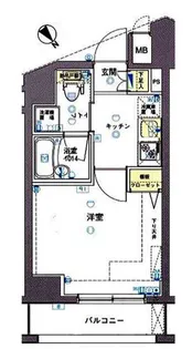 ワイズ ル・リオン新宿中井【8階】の間取り
