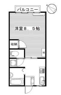 パステルハイツ【1階】の間取り