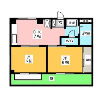 パークハイツ A【2階】の間取り