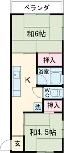 清水屋ビル【4階】の間取り