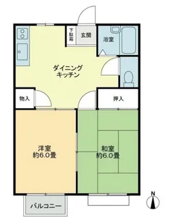 フォブール古高松A【2階】の間取り