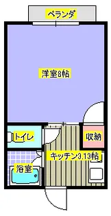 エルカーサ森脇【2階】の間取り