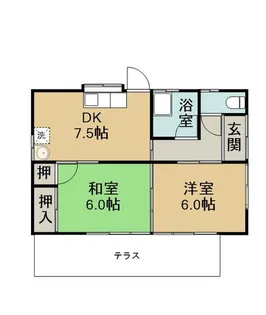 茨城県龍ヶ崎市水門【一戸建】の間取り