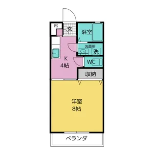 シェモア浜崎B【2階】の間取り