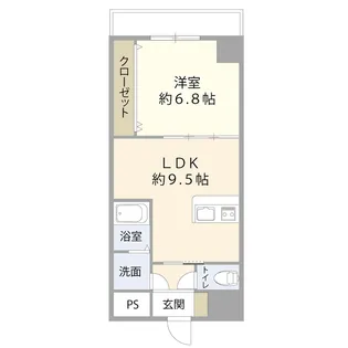 1LDKの間取り画像