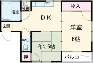 第二藤平コーポ【2階】の間取り