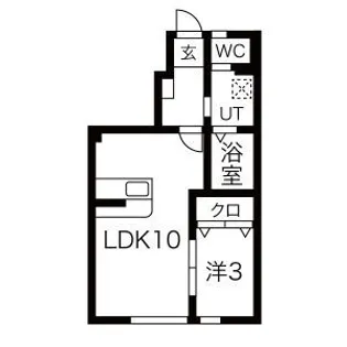 メゾンドショコラ【1階】の間取り