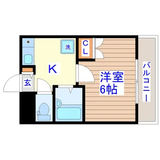 コモードカルム河原町【2階】の間取り