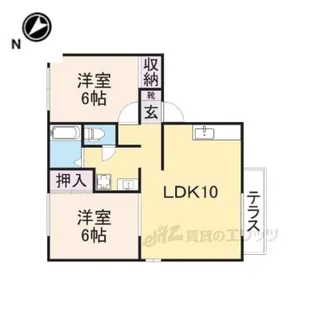 グリーンタウンハタケヤマA棟【1階】の間取り