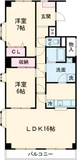 ハイタウンソレイユ【5階】の間取り