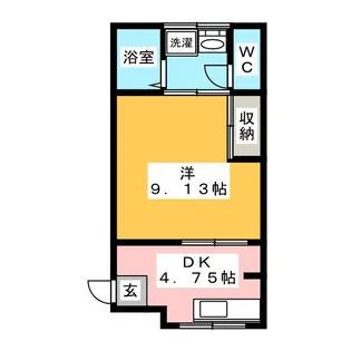 巾クレスト【1階】の間取り