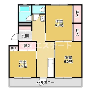 熊本県八代市松江町【マンション】の間取り