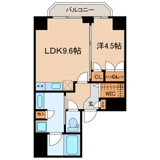 レヴァンテ浅草観音 弐【10階】の間取り