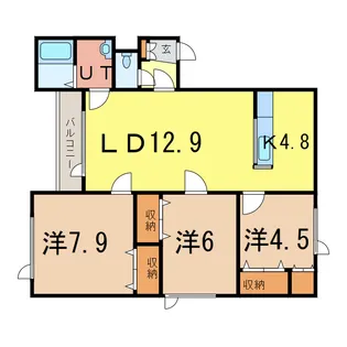 南陽館【2階】の間取り