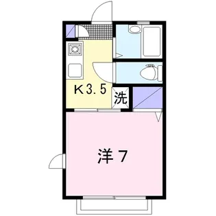 ロジュマン湘南【2階】の間取り