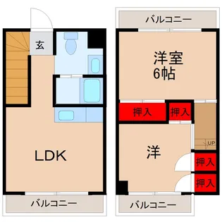 サンハイツ井野台の間取り