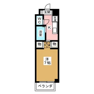 第3クインビル【4階】の間取り