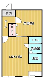 イーストハイツ・ロック【1階】の間取り