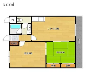 トップペアー福甚2【3階】の間取り