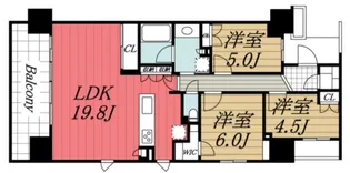 千葉県市原市ちはら台西2【マンション】の間取り