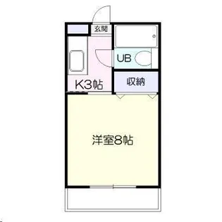 加納ビルB棟【4階】の間取り