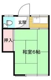 第二みすず荘【2階】の間取り