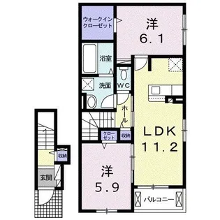 清和苑【2階】の間取り