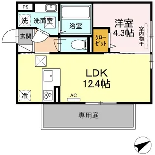 ボナール・三ツ石【3階】の間取り