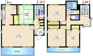 神奈川県鎌倉市腰越【一戸建】の間取り