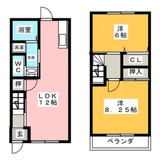 アウローラ A棟の間取り