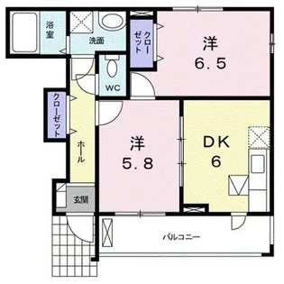 広島県福山市御幸町大字中津原【アパート】の間取り