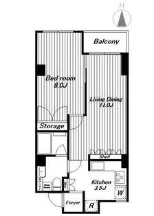 パセオ三光坂【4階】の間取り