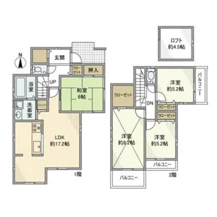 東京都練馬区西大泉5【一戸建】の間取り
