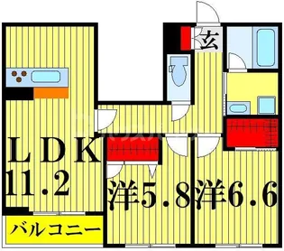 ヴァンヴェールII【3階】の間取り