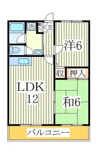 ベルレージュ南柏【1階】の間取り