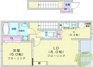 アンファミーユ3【2階】の間取り