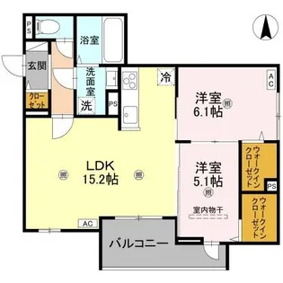 Green Village【3階】の間取り