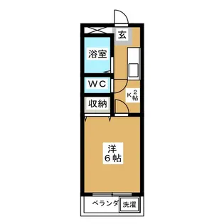 清水マンション【2階】の間取り