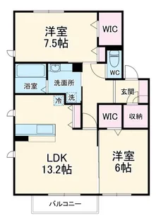 アンクレージュII【2階】の間取り