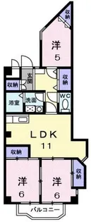 パステルビラ光陽【4階】の間取り