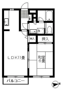 ガーデンハウス【2階】の間取り