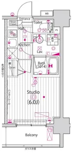 ガーラ・プレシャス高輪台【11階】の間取り