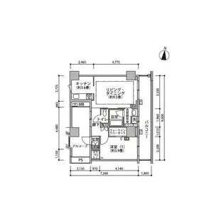 東雲キャナルコートCODAN19号棟【12階】の間取り
