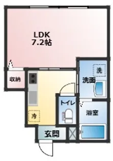 シャンテ四ツ井【1階】の間取り