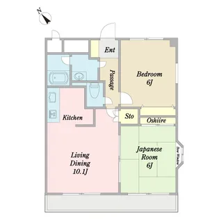 フォーレスト調布【4階】の間取り