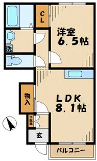 ランゲスレーベン五月台【1階】の間取り
