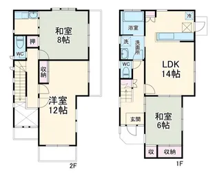 埼玉県川口市戸塚6【一戸建】の間取り