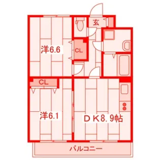 ウィステリア【3階】の間取り