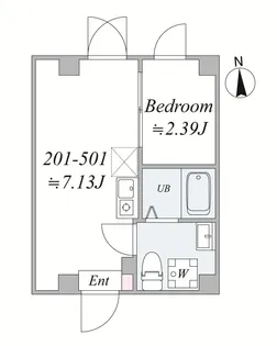 COCON北綾瀬【3階】の間取り