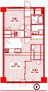 エンゼルハイム十日市場【1階】の間取り